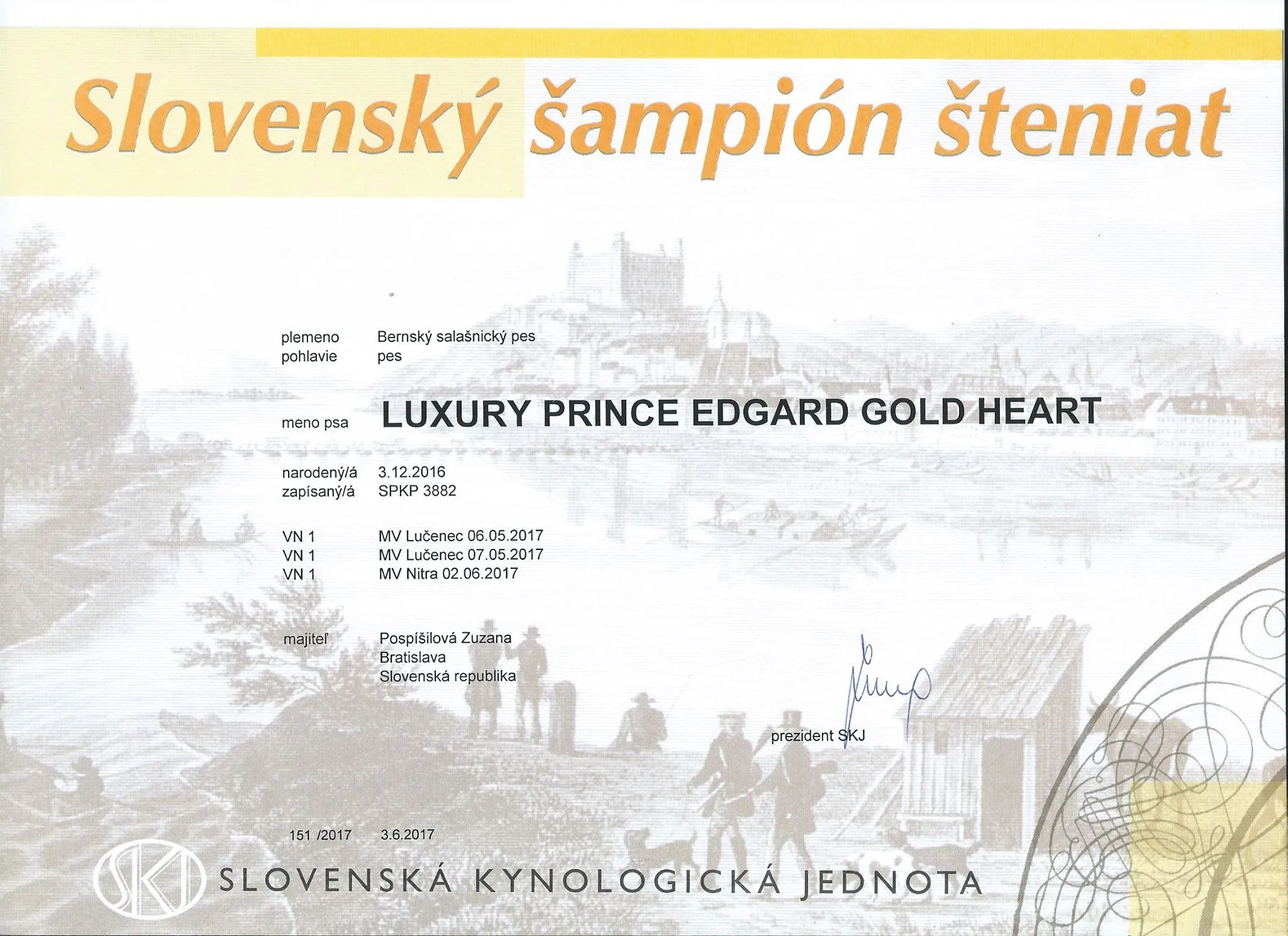 Luxury Prince Edgard Gold Heart