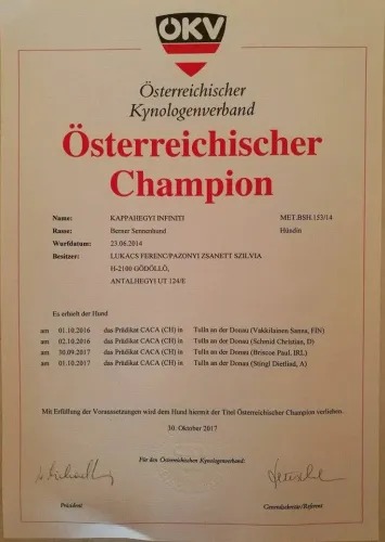 Zara osztrák champion